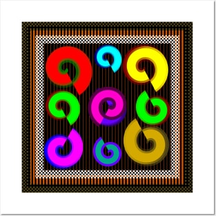 Spiral geometry Posters and Art